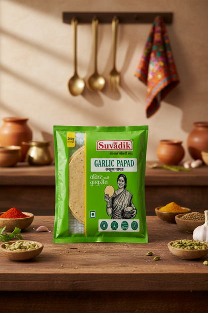 GARLIC PAPAD PACK OF 4 (800g)